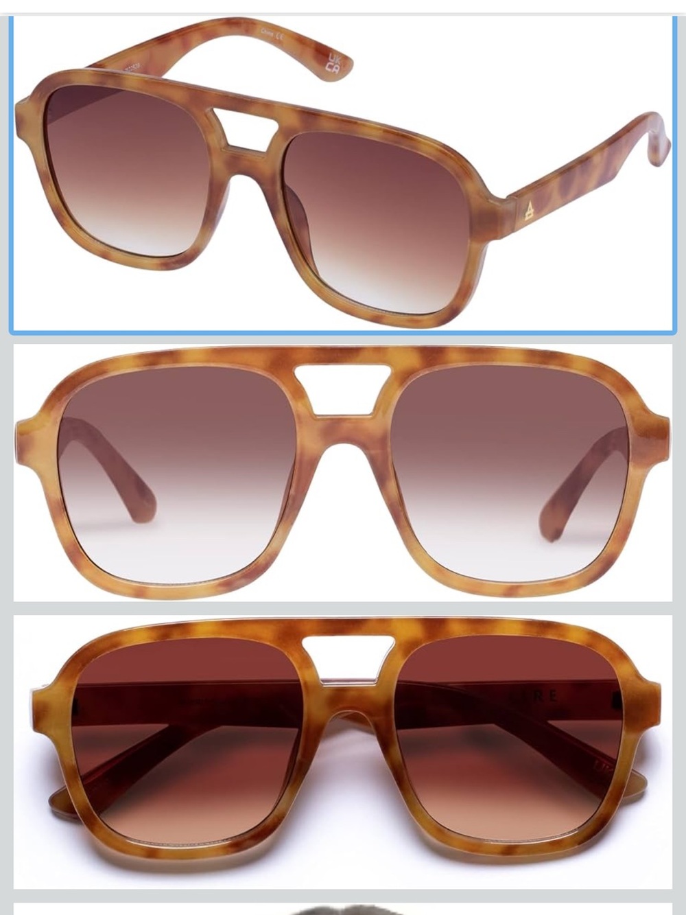 AIRE Whirlpool Sunglasses, Vintage Tort, Aviator, Unisex, 70s Hollywood Style